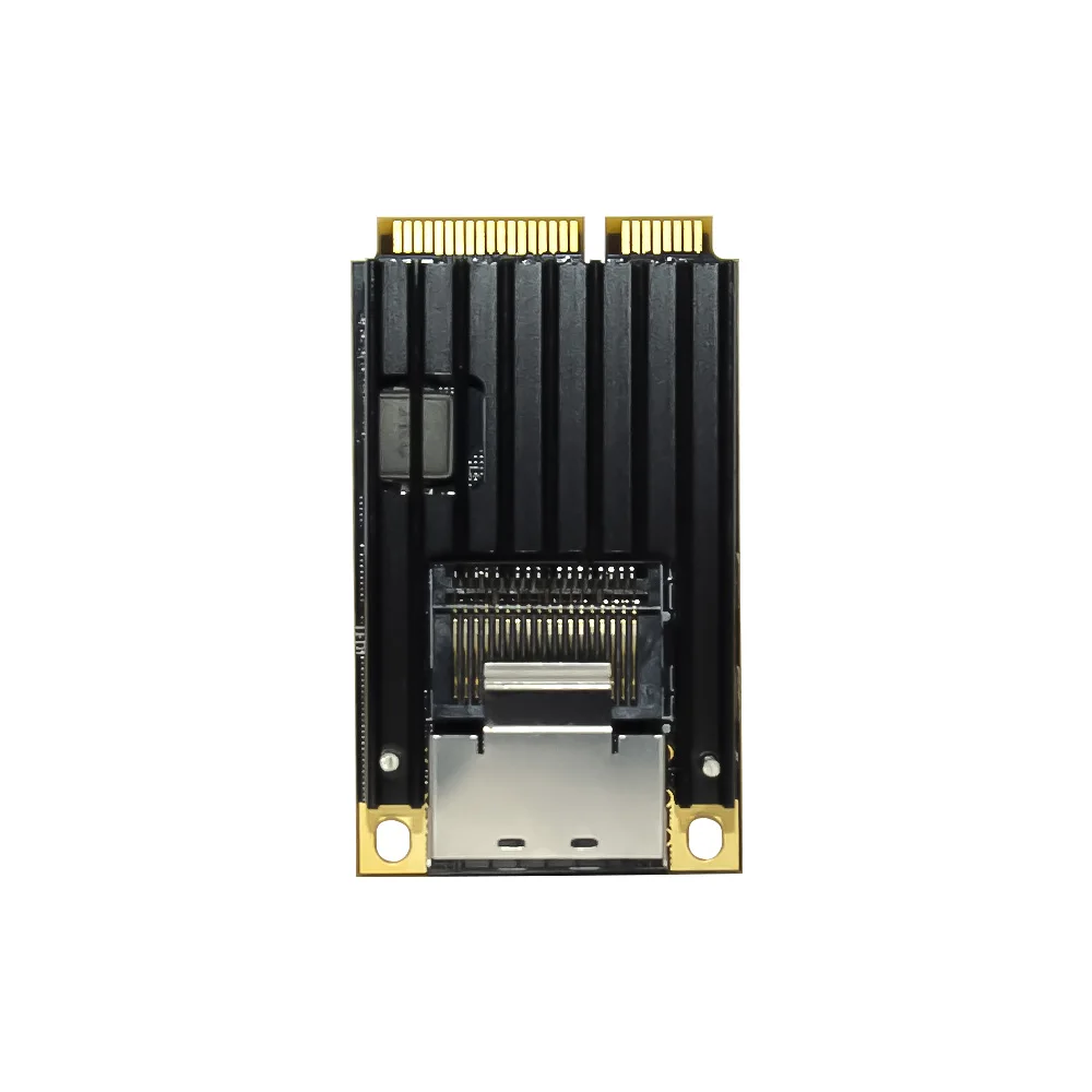 Imagem -04 - Mini Cartão de Rede Pci-e para Porta Dupla Gigabit Servidor Ethernet Placa de Rede Nic 1000m Mini Placa de Rede Pcie Sfp Chip Intel 350am2