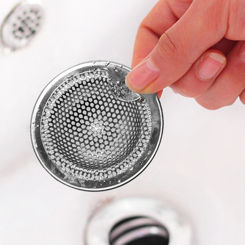 1 Pcs Stainless Steel Sink Strainer Shower Floor Drain Bathroom Plug Trap Hair Catcher Kitchen Sink Filter Floor Cover Drainage