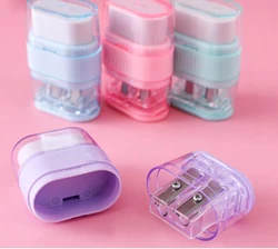 1PC Kawaii Eraser Pencil Sharpener Dual Use Stationery Eraser Student Or Office Rubber Cute Gift For Children(ss-854)