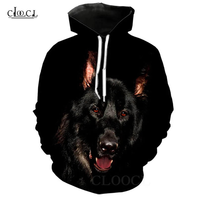 

5XL Oversized Cool Hoodies Streetweat Cute Black Puppy Dog 3D Printing Men Swearshirts Hip Hop Casual Hooded Men's Clothing Tops