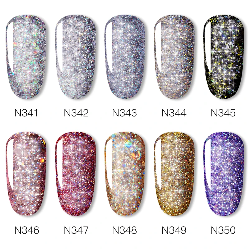 NAILWIND เล็บภาพวาด Glitter เพชรเจลเล็บ Hybrid กึ่งถาวรฐานศิลปะตกแต่งเล็บเจลเล็บ