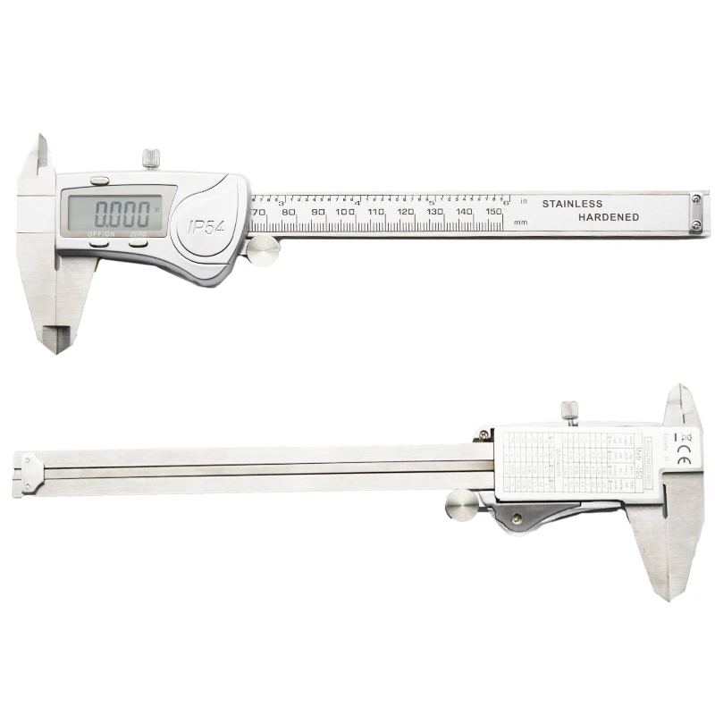 Calibrador digital electrónico IP54, calibrador de metal de acero inoxidable, resistente al agua IP54, herramientas de medición