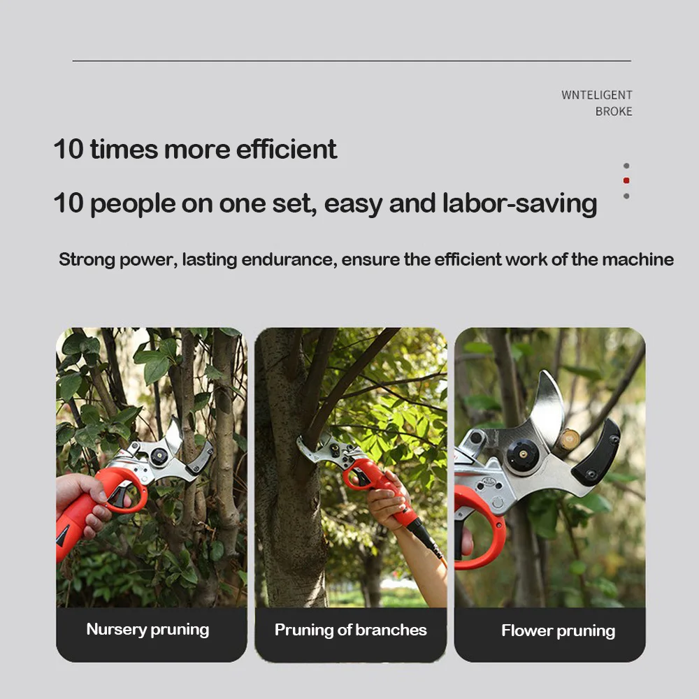 New Electric Pruning Shears with Li-ion Battery Knapsack Garden Shears SK5 Blade Power Tools Cordless Electric Scissors