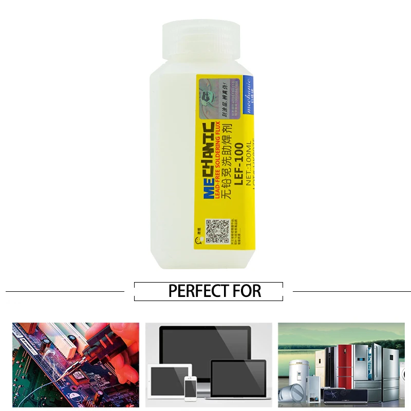 MECHANIKER LEF 100 100ml blei-freies rosin flux no-clean schweißen paste für SMT BGA chip schaltung bord handy tablet reparatur
