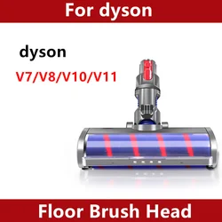 Motorized Floor Brush Head Tool For Dyson V6 V7 V8 V10 V11 V15  Vacuum Cleaner Soft Sweeper Roller Head Floor Brush Replacement