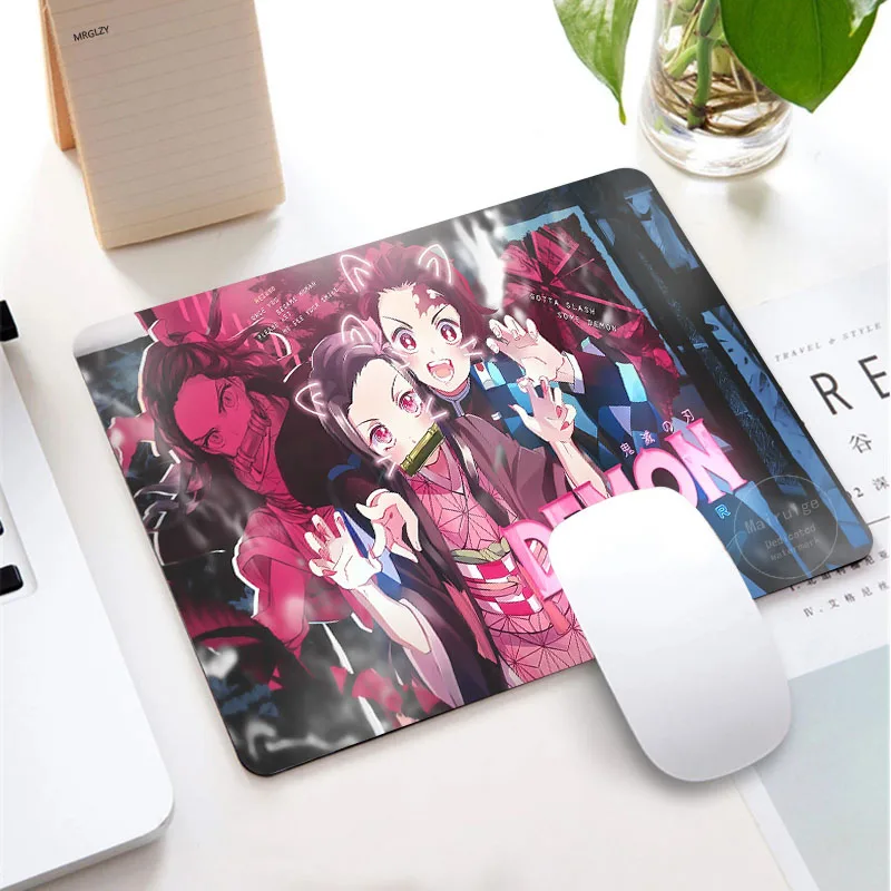 

Anime Demon Slayer Small Rubber Mouse Pad Cute Nezuko Gaming Accessories Kaeyboard Pad 220*180MM Desk Mat MousePad Gamer for LOL