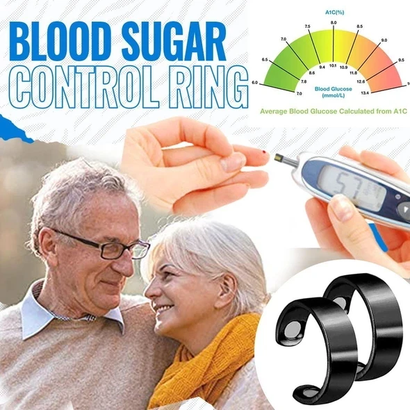 Fashion Blood Sugar Control Ring Diabetes Monitor Healthy Blood Sugar Meter Dropshipping