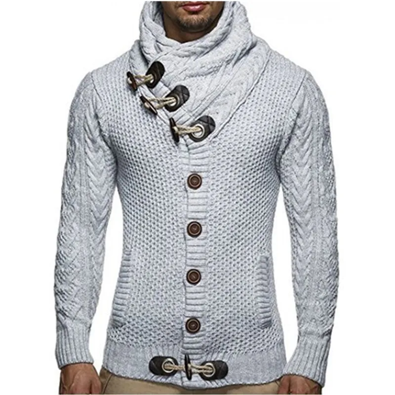 ZOGAA Men Sweater Coat Autumn Winter Knitted Cardigans Coats