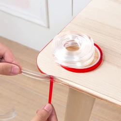 Self-Adhesive Table Furniture Corner Edge Protection Strip Collision Proof Edge Guards Transparent Soft PVC Bumper Strip