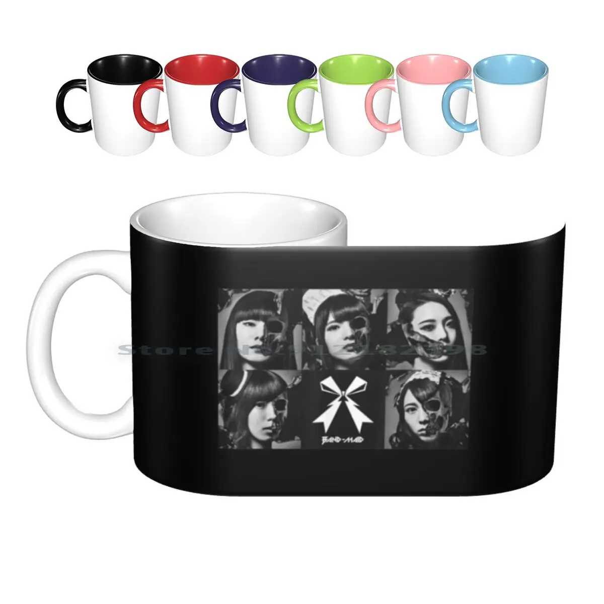 Band Maid T Shirt Ceramic Mugs Coffee Cups Milk Tea Mug Band Maid Creative Trending Vintage Gift Bottle Cup