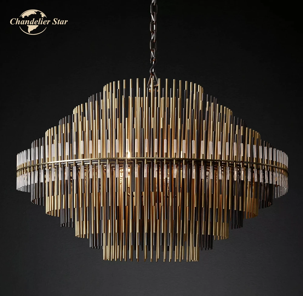 Modern LED Chandeliers Emile Round Chandelier Decoration Dining Room Living Room Bedroom Pendant Light Fixture