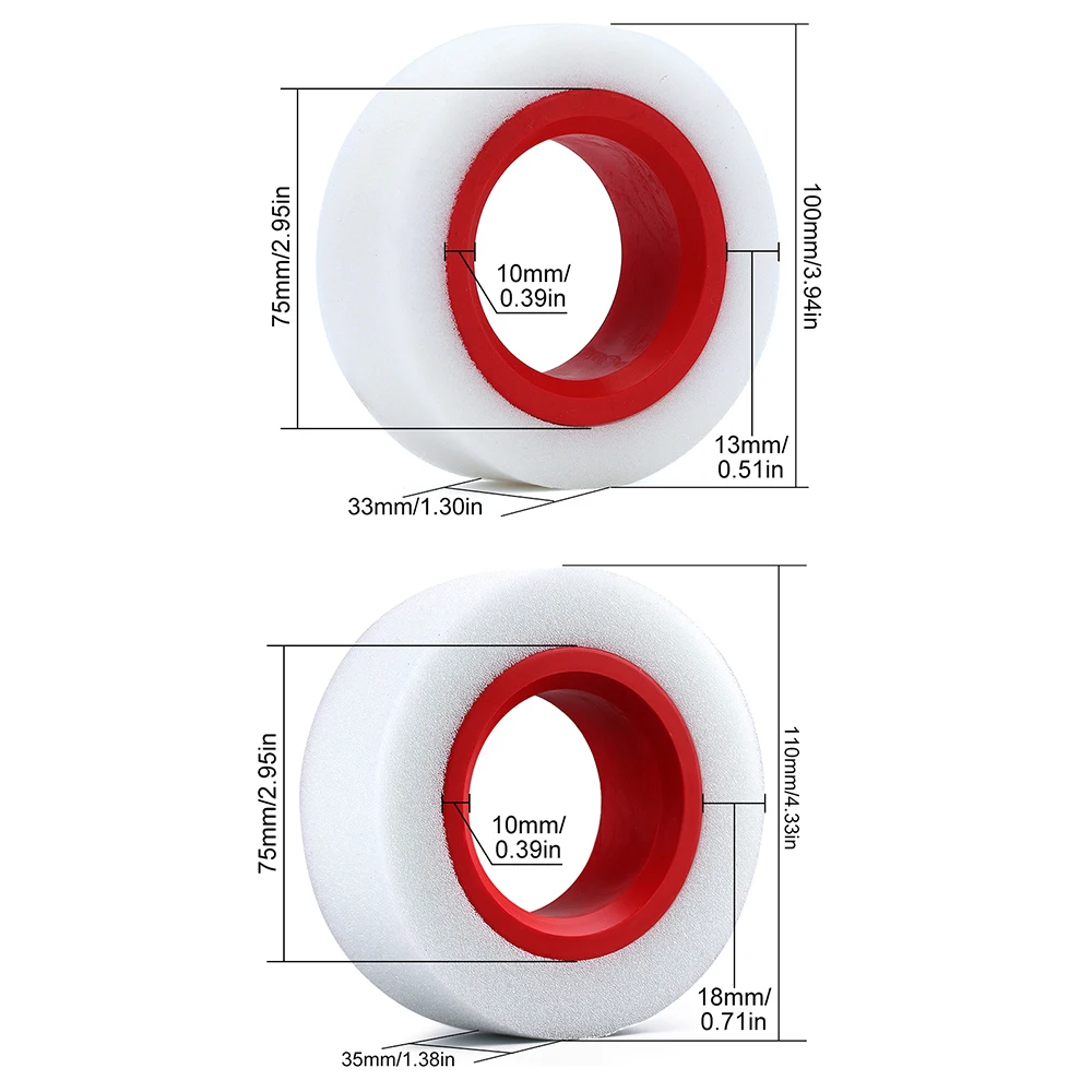 Austar Stage TPE RC Tire Foam 115-125mm 105-110mm Fit 1.9inch Wheel Tires Insert Part for RC Crawler Axial SCX10 90046 Traxxas