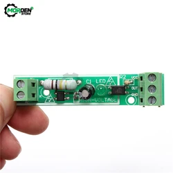 220V 1 Canale PLC Modulo di Isolamento Accoppiatore Ottico Isolato Board con Din Processori Supporto Ferroviario PLC TTL di Uscita di livello 3-5V