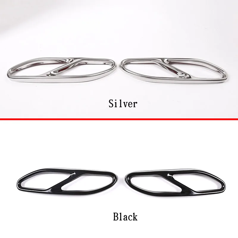 For Mercedes Benz S Class W222 Car Exhaust Pipe Cover Trim Stainless steel bright Exterior modification accessories