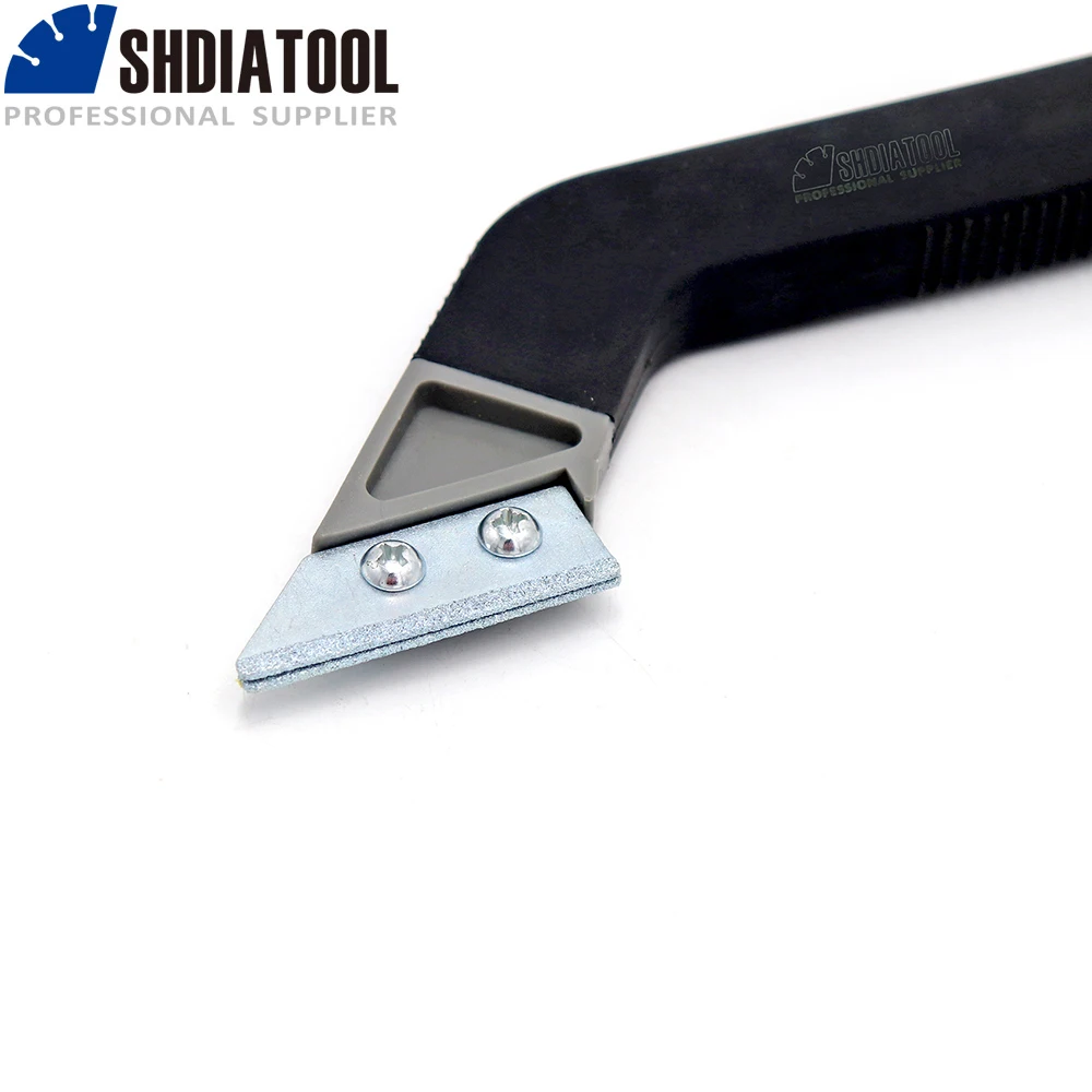 SHDIATOOL 1 قطعة المحمولة التنغستن كربيد حافة شفرة الجص المنشار البناء بلاط الربط مشيرا بلاط تنظيف أداة إزالة