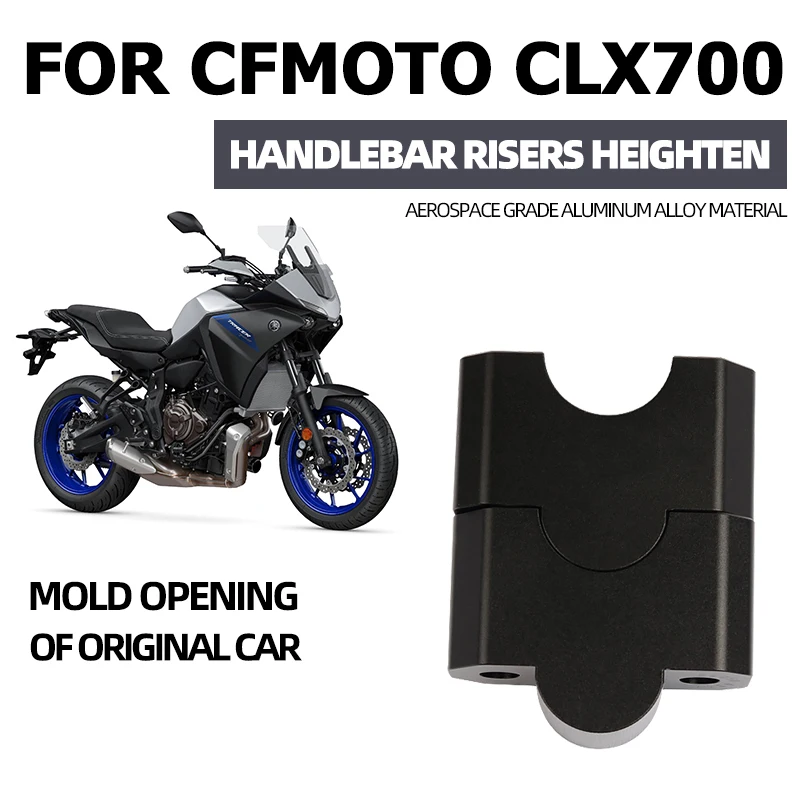 For CFMOTO CLX700 CLX 700 700CLX Motorcycle Handle Bar Riser Clamp Extend Handlebar Adapter Mount 28mm 1 1/8