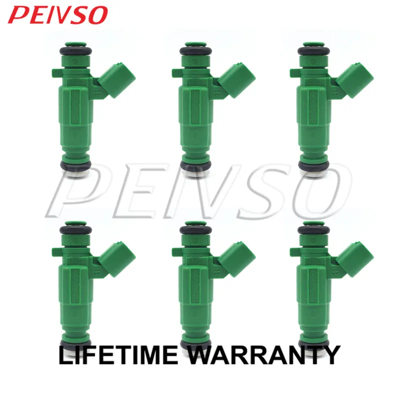 

PEIVSO 6pcs 35310-3C400 84212386 FJ1106 Fuel Injector For HYUNDAI&KIA SANTA FE / SEDONA / SORENTO 3.5L V6