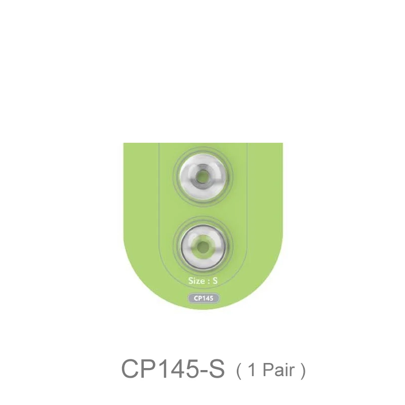 SpinFit 인이어 이어팁 특허받은 실리콘 이어팁, CP145 이어폰, 2 쌍