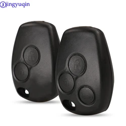 jingyuqin 2/3 Buttons Car Key Shell Remote Fob Cover Case Blank Fob For Renault Dacia Modus Clio 3 Twingo Kangoo 2 No blade