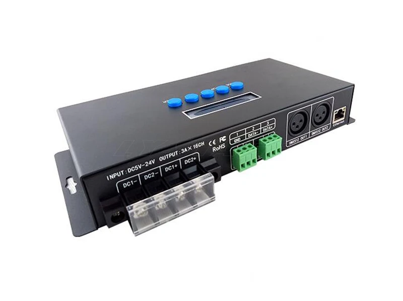 bc-216 Artnet E1.31 protocol SPI pixel led dmx512 controller with 16 channels