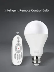 Dimmable E27 LED Lamp 6W Smart Bulb 9W 12W Remote Control Light Bulb 85-265V For Home