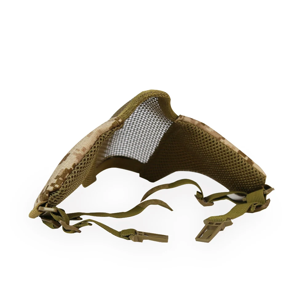 Máscara táctica de malla de acero para casco rápido - media cara - imagen 2
