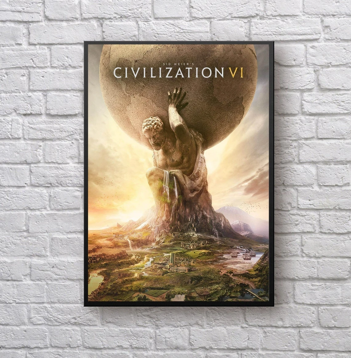 Sid Meier’s Civilization VI Video Game Canvas Poster Home Wall Painting Decoration (No Frame)