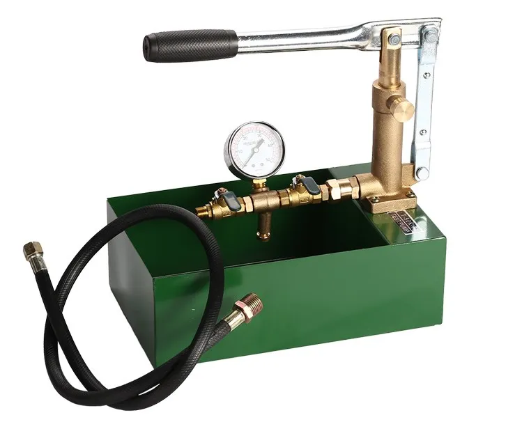 T-100K-P manual pressure test pump full copper iron box 10MPA pressure pump pressure test tool