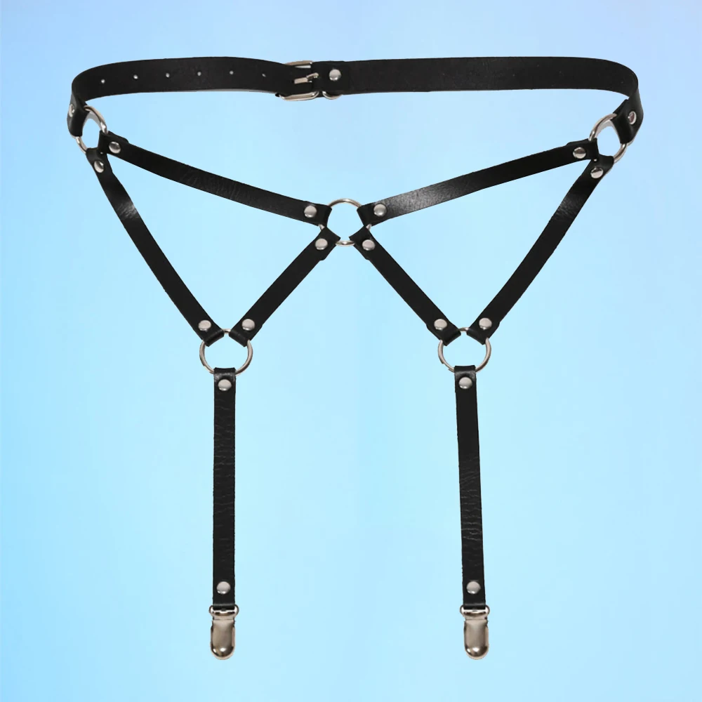 

2021 mew Harness For Women Garter Belts Stockings Body Buttocks Bondage Leather Leg Harness Belts Bdam Suspender