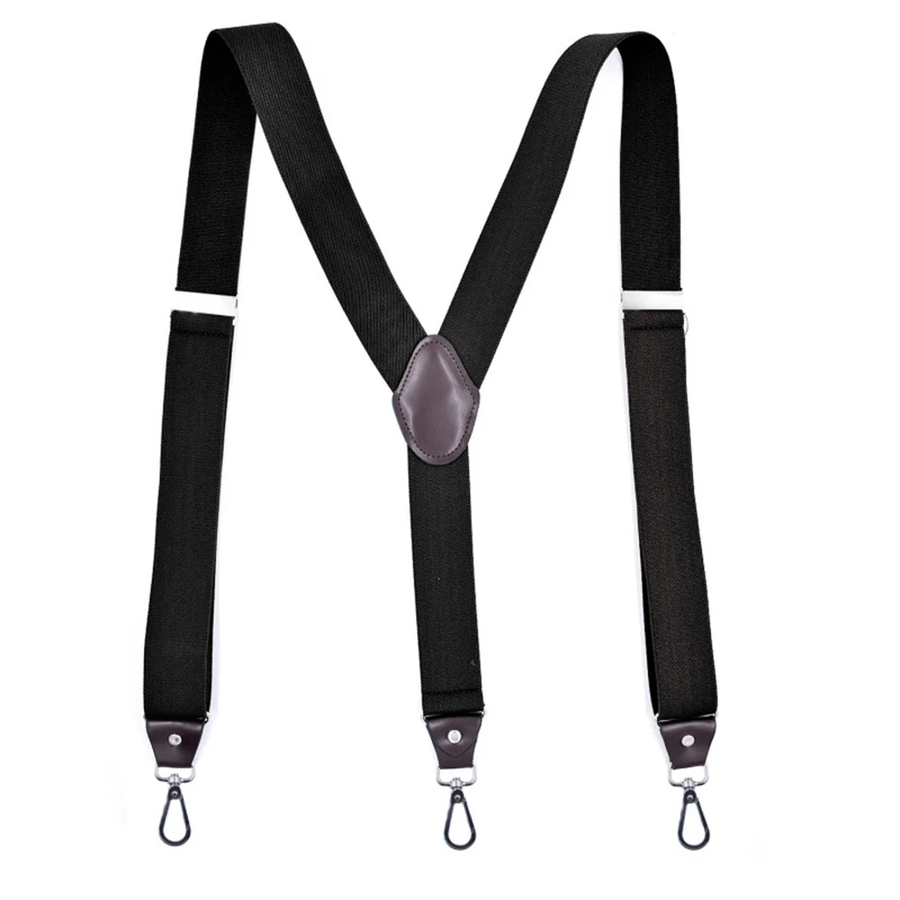 Hook Buckle Fashion Suspenders Stretchy Wide Elastic Men Pliers Women Braces LL@17