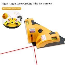 90 Degree Right Angle Square Laser Level High-Quality Instrument Measurement Vertical Ground Job Tool Laser Construction Tools