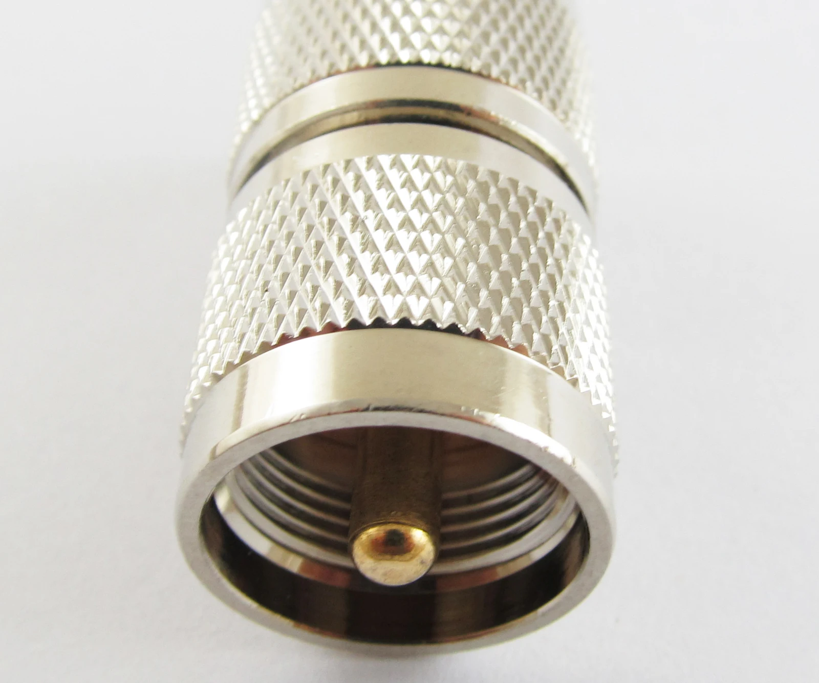 1Pc UHF PL-259ชาย UHF PL-259ชายตรง RF Coaxial Connector Adapter