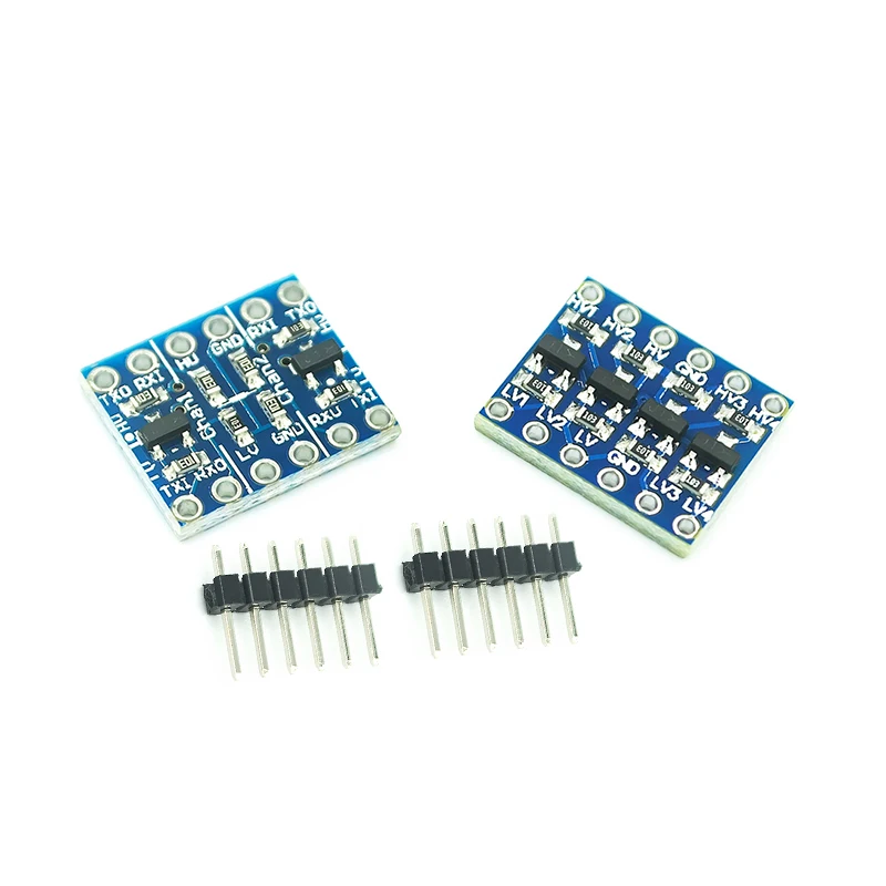 Convertidor de nivel lógico IIC I2C, módulo bidireccional, 2 canales, 4 canales, 3,3 V a 5V, cambiador para Arduino, 10 Uds.