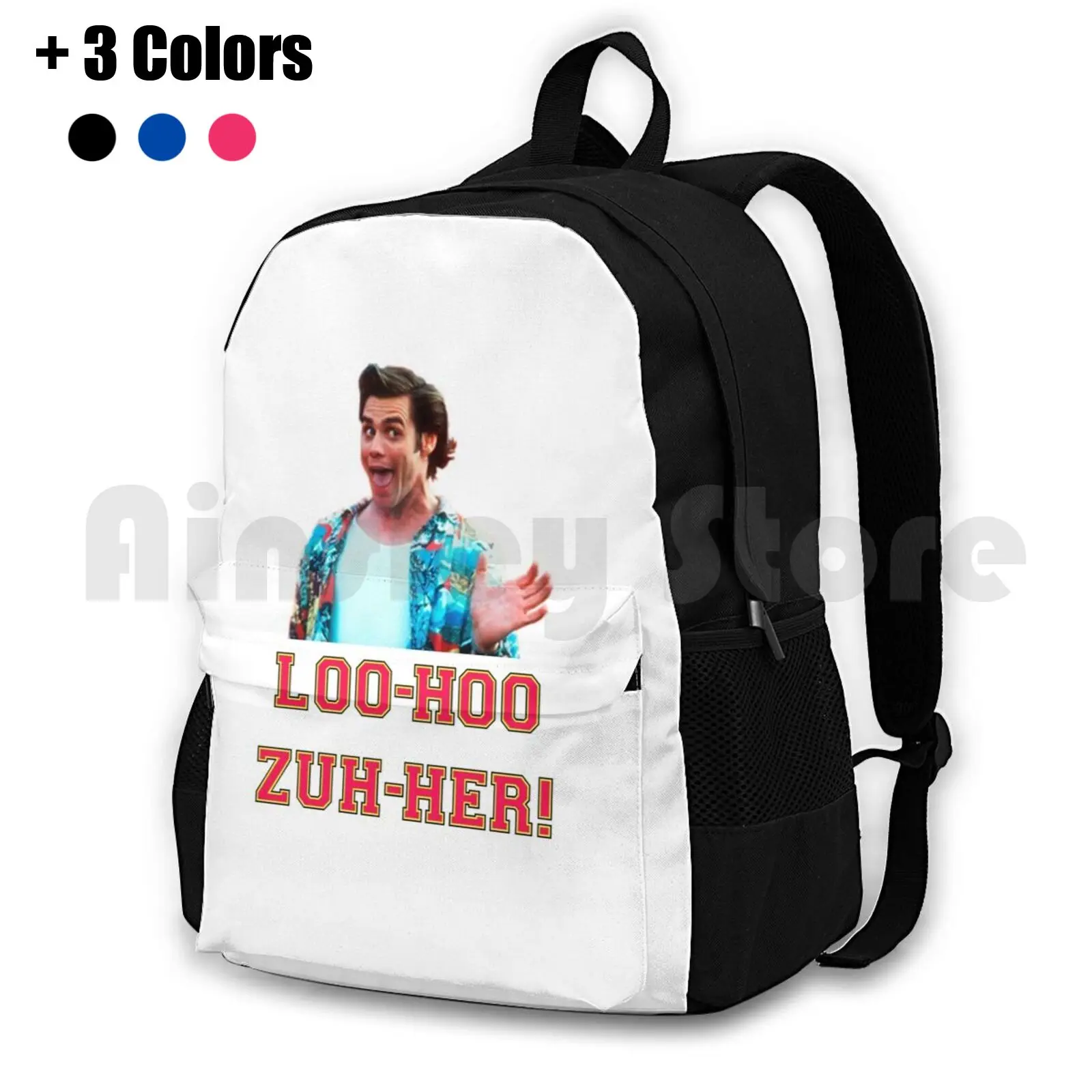 Loo-Hoo-Zuh-Her Outdoor Hiking Backpack Riding Climbing Sports Bag Loo Hoo Zuh Her Loser Haha Jim Carrey Crazy Nature