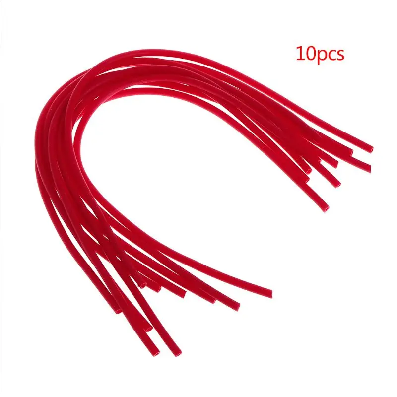 10 Pcs/Set Fishing Tube Rubber Band Turnover Hook Professional DIY Handmade Rigging Accessories Tackle Elastic wholesales