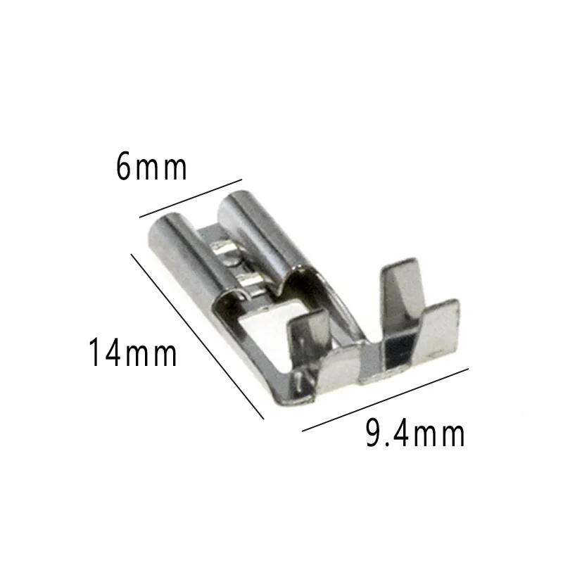 20/50 pcs/batch 4.8 crimp terminal female header with flag terminal speaker flag terminal with sheath tin plated