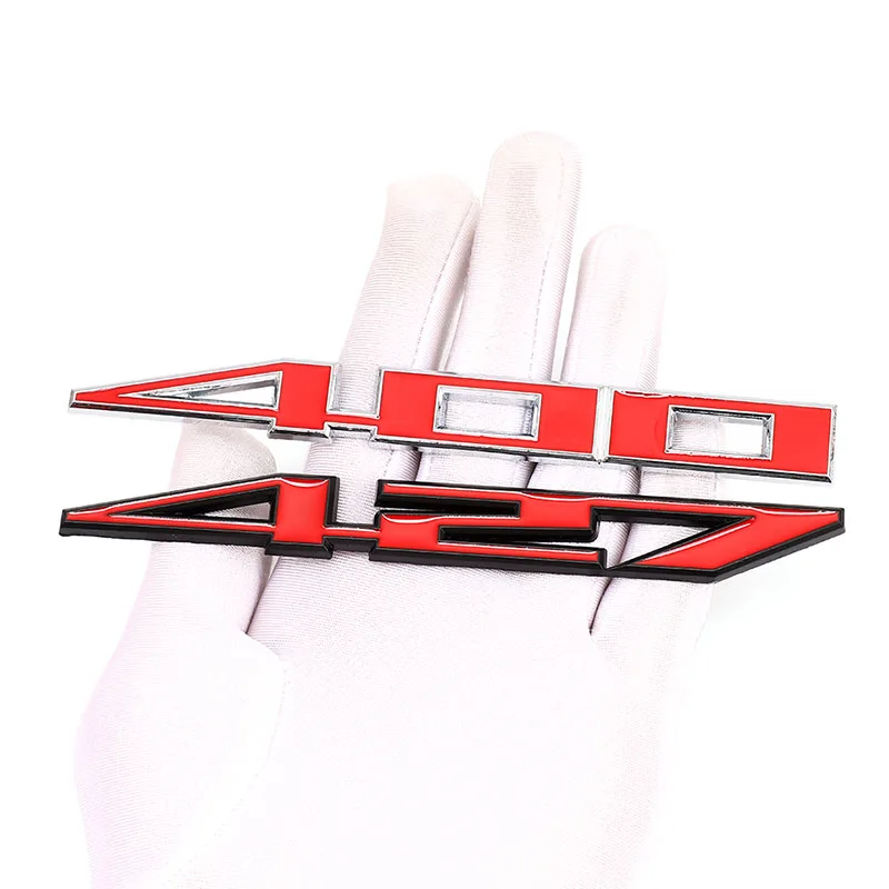 ملصق سيارة 400 427 457 شعار الشارات ل شيفروليه SUV ZR1 كورفيت السترة سونيك كروز سيلفرادو فولت ماليبو شرارة إمبالا