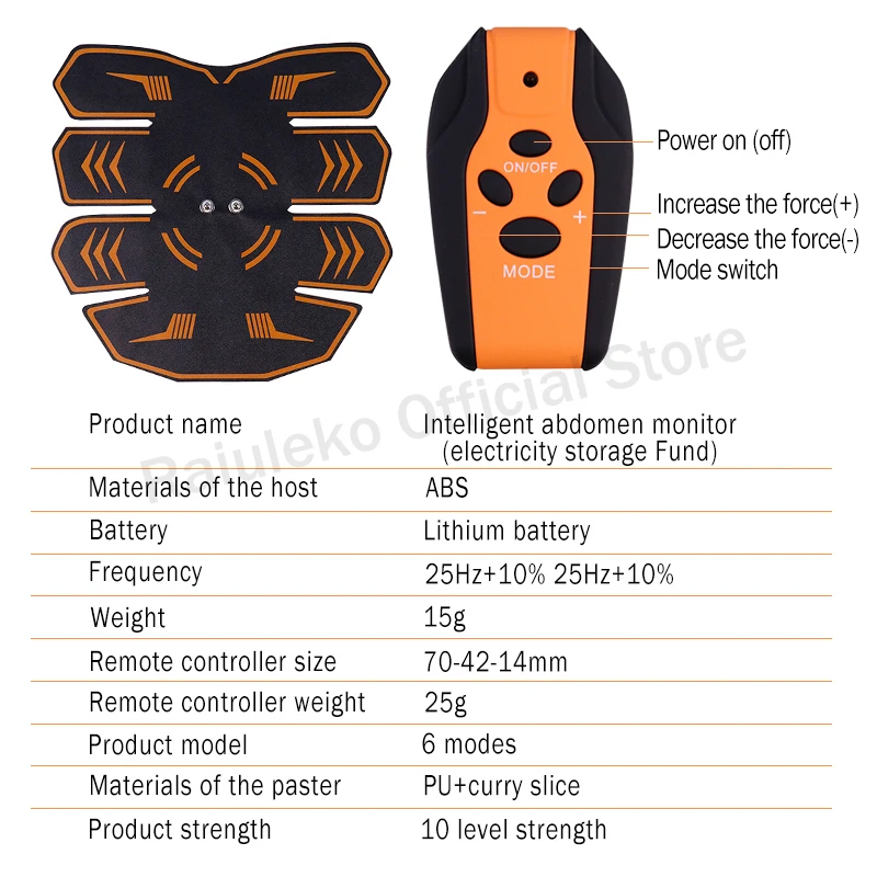 الذكية EMS مدرب الجسم الكهربائية محفز العضلات اللاسلكية البطن ABS محفز اللياقة البدنية فقدان الوزن مدلك شحن/عن بعد