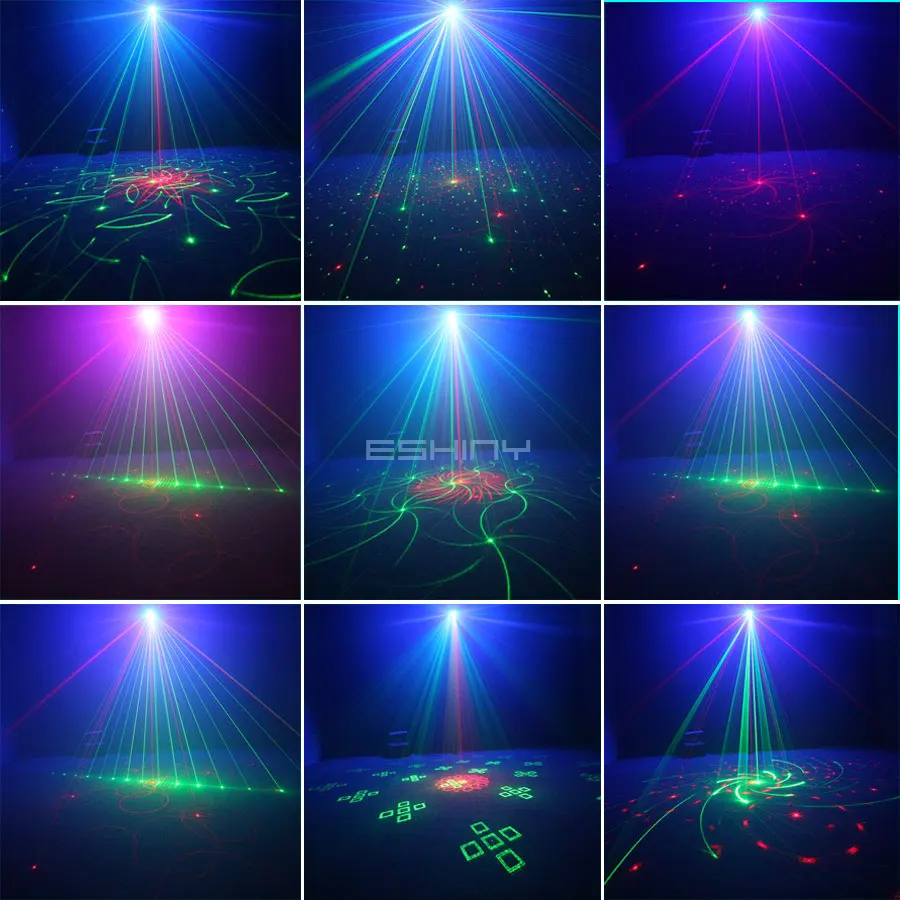 NEW DJ RGB LED UV Party Disco Light R&G Laser Projector 60/120 Patterns Dance Birthday Stage Lighting Effect Mini Lamp USB Z5N7