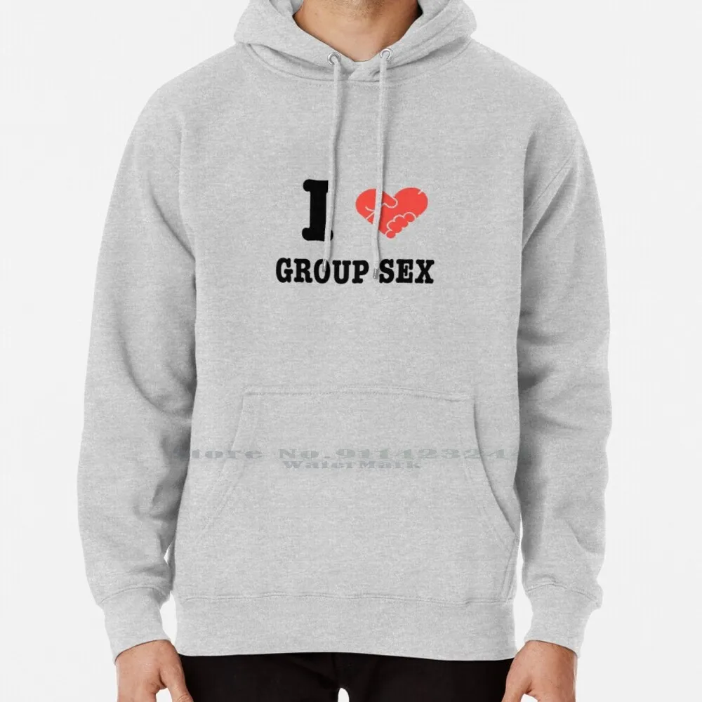 Толстовка с капюшоном I Love Group, свитер 6xl, хлопковый, для мастурбации, с отрывным Джеком, для секса, с логотипом сердечка, живит, оригинал