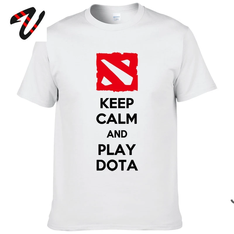 Defense of the Ancients DOTA 2 Game T-Shirt Multiplayer Videogame O Neck Cotton Clothes Camisetas Men Tops Plus Size