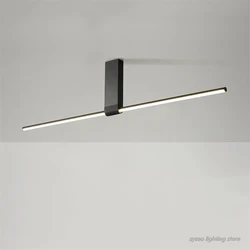 Nordic Simple Strip Led Ceiling Lamp Minimalism Creative Corridor Restaurant Celling Light Fixtures Bedroom Clothing Store Lamps
