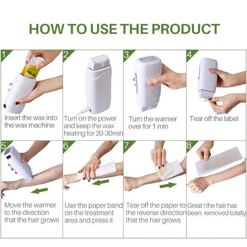 مزيل لإزالة الشعر الساخن سخان خرطوشة الشمع الشمع نكهة العسل للنساء/الرجال إزالة الشعر 100g الشمع مزيل الشعر