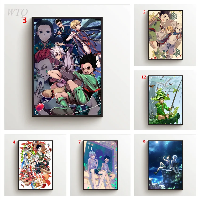 Anime Posters HUNTER X HUNTER Gon Freecss X Killua Canvas Painting Wall Decor Posters Wall Poster Wall Art Picture Home Decor