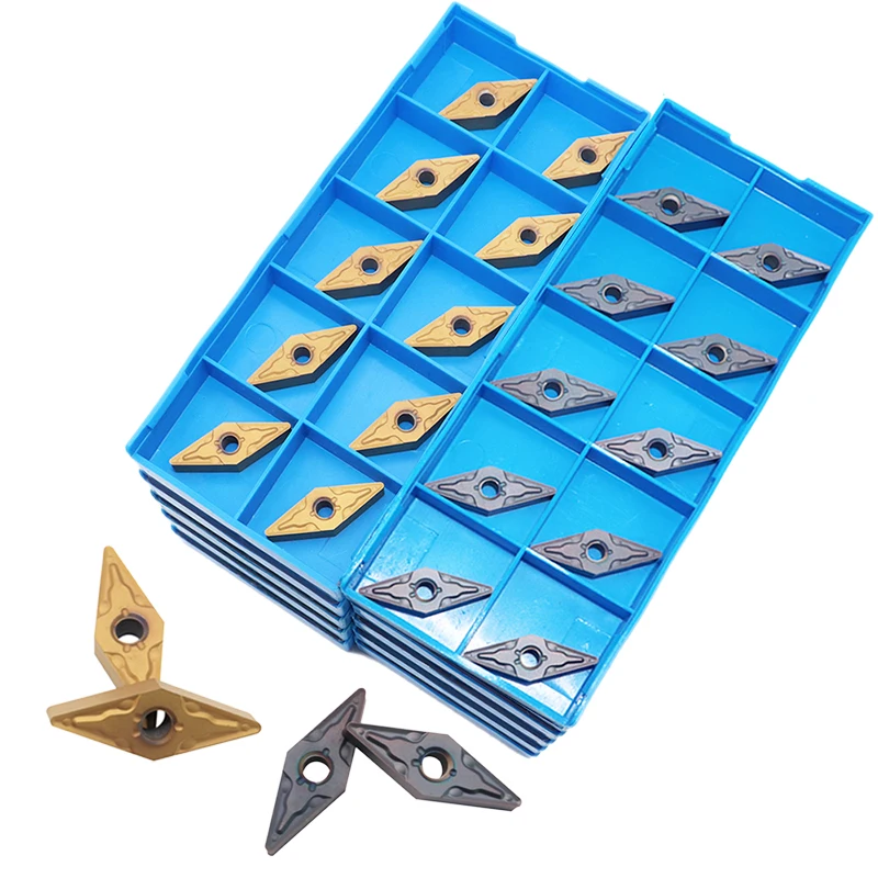 10 Chiếc VNMG160408 VNMG160404 UE6020 VP15TF US735 Bên Ngoài Dụng Cụ Xoay Carbide Lắp Máy Tiện Kim Loại VNMG BladeCNC Máy Công Cụ