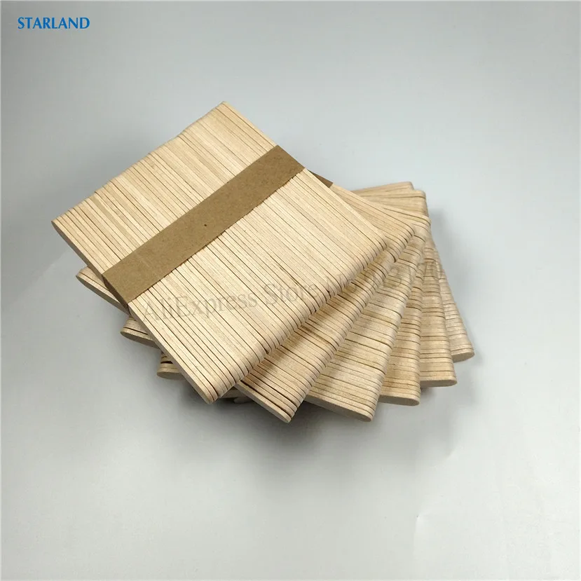 300 pezzi bastoncini per gelato legno di betulla ghiacciolo in legno fai da te artigianato bastone 50 pz/lotto 6 lotti lunghezza 11.4cm