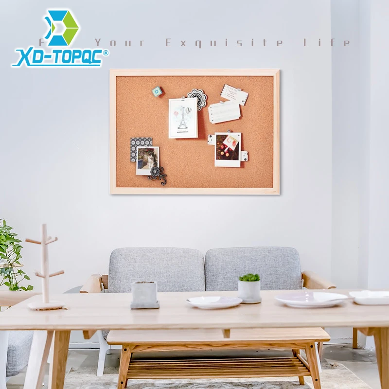 A3 Wooden Cork Board Photo Pin Board Natural Pine Wood Frame Message Board Home Decorative Bulletin Board For Note