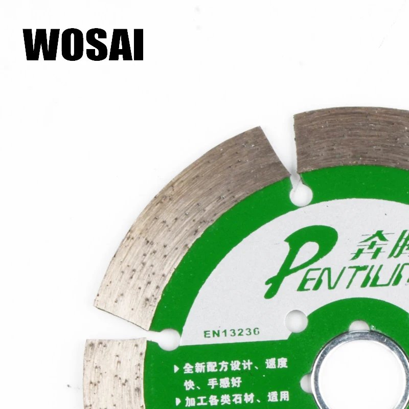 Wosai 110ミリメートルダイヤモンド切削刃連続/セグメント/ターボリムドライ、ウェット丸鋸アングルグラインダーディスク
