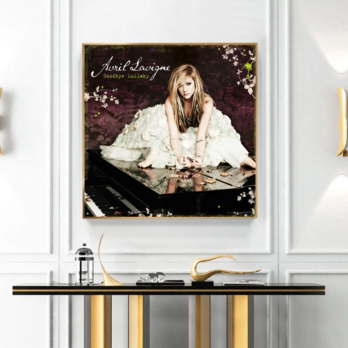Avril Lavigne Goodbye Lullaby Music Album Cover Poster Canvas Art Print Home Decoration Wall Painting ( No Frame )