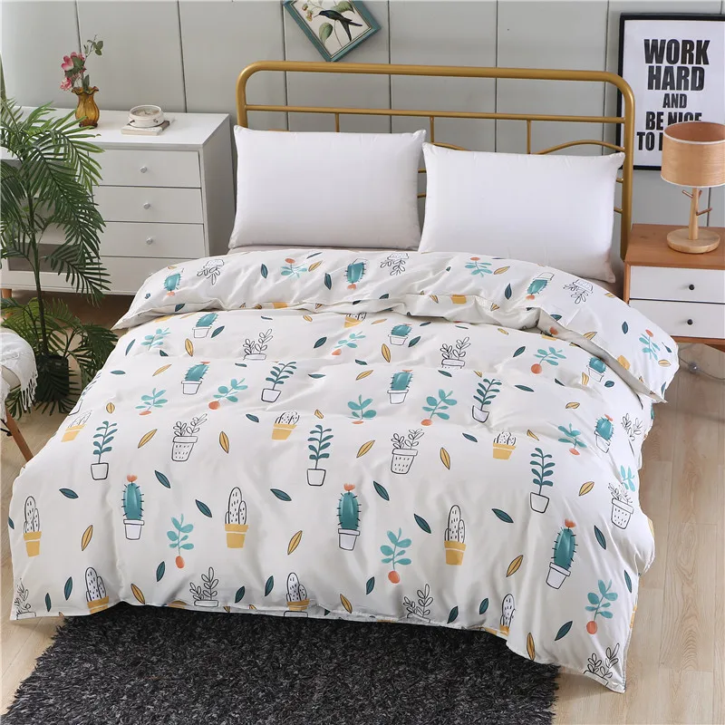 

LAGMTA new 1 pc 100% Polyester Duvet Cover Pastoral Style Active Printing sets Hot Queen Twins Quilt Cover can be customized